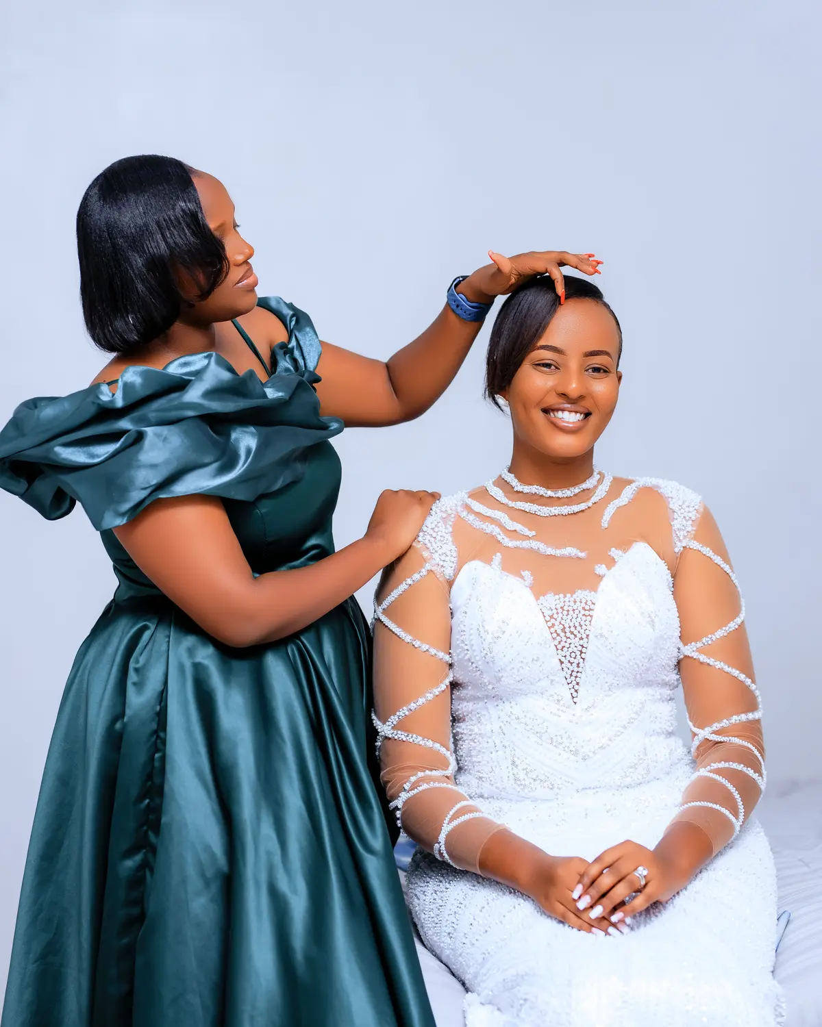 Bridal preparation photography - wedding photographer Kigali Rwanda