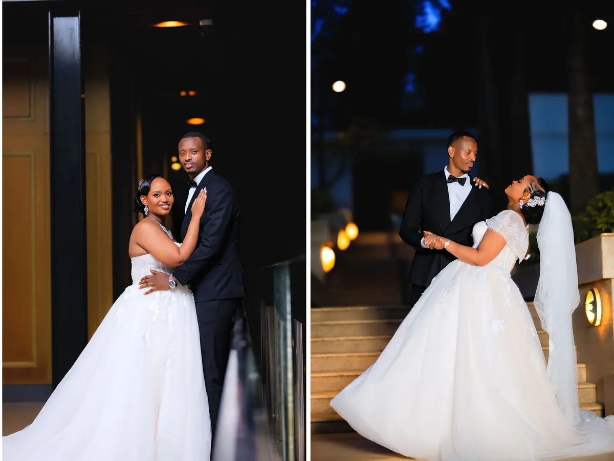 Wedding couple romantic night photography - best wedding photographer Rwanda