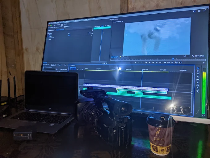 Video editing and design work at Goshen Motion Studio